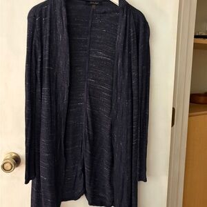 Laila Jayde Blue Open Front Cardigan Sweater